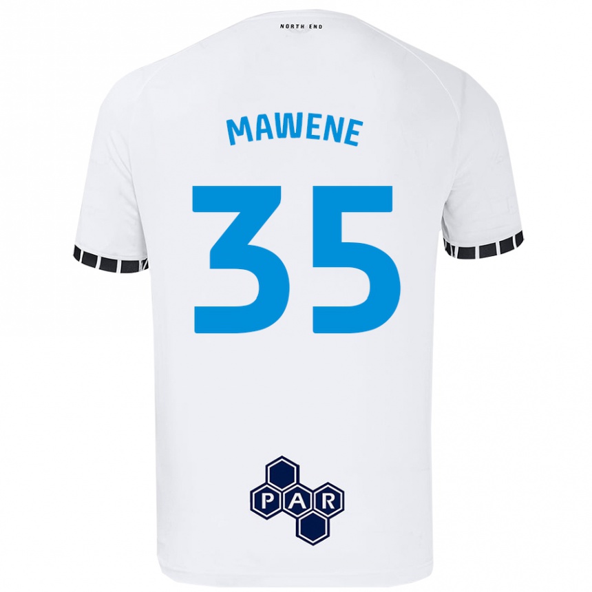 Niño Fútbol Camiseta Noah Mawene #35 Blanco 1ª Equipación 2024/25 México