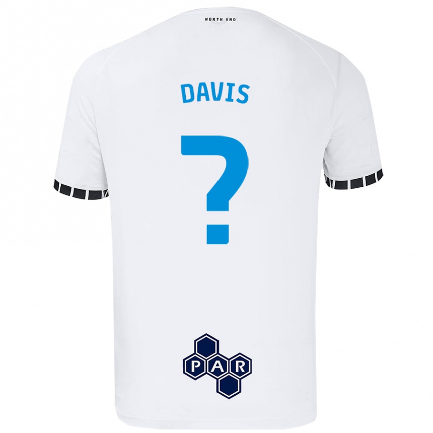 Niño Fútbol Camiseta Tommy Davis #0 Blanco 1ª Equipación 2024/25 México