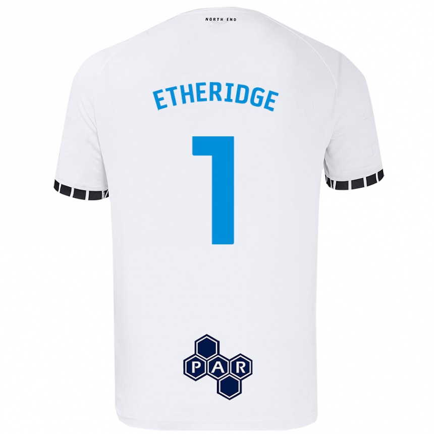 Niño Fútbol Camiseta Ellie Etheridge #1 Blanco 1ª Equipación 2024/25 México