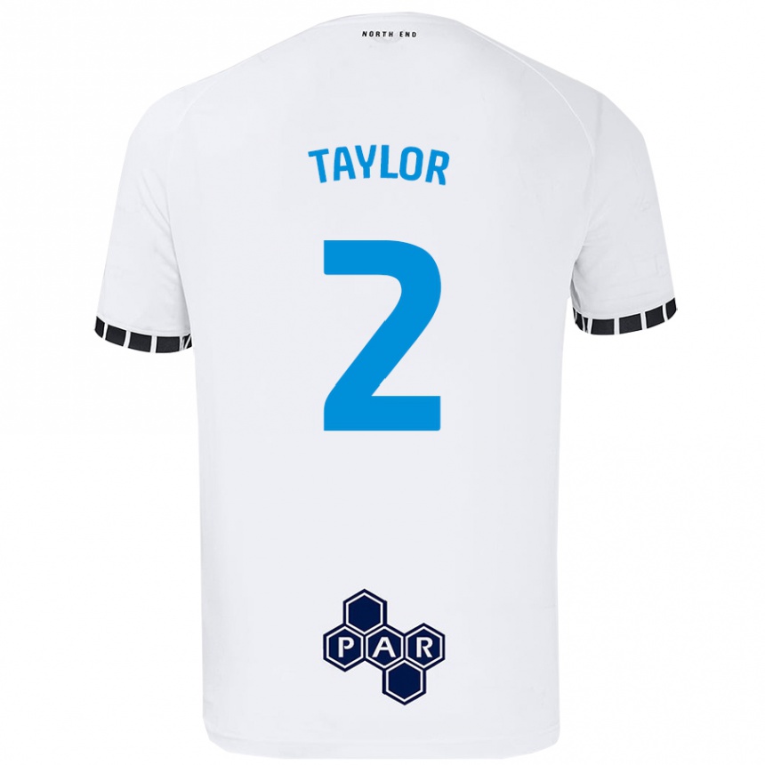 Niño Fútbol Camiseta Alex Taylor #2 Blanco 1ª Equipación 2024/25 México