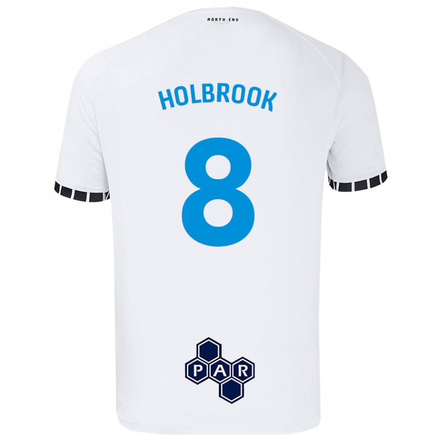 Niño Fútbol Camiseta Jess Holbrook #8 Blanco 1ª Equipación 2024/25 México