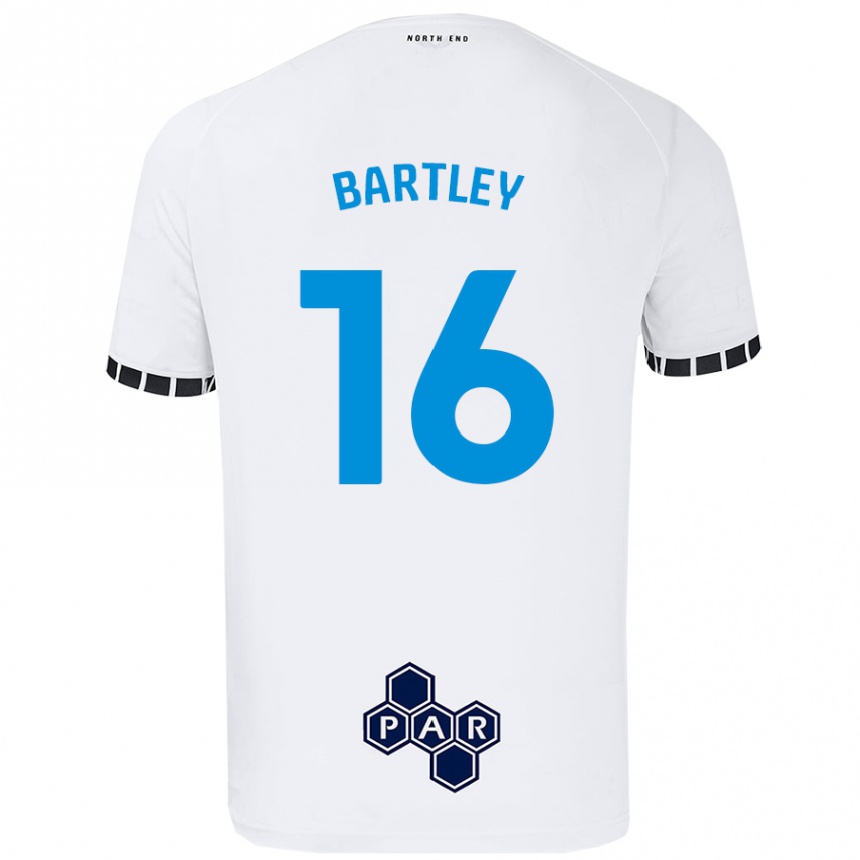 Niño Fútbol Camiseta Melanie Bartley #16 Blanco 1ª Equipación 2024/25 México