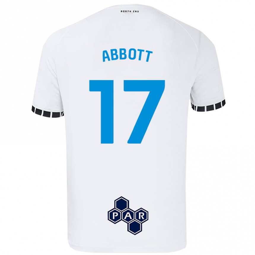 Niño Fútbol Camiseta Becky Abbott #17 Blanco 1ª Equipación 2024/25 México