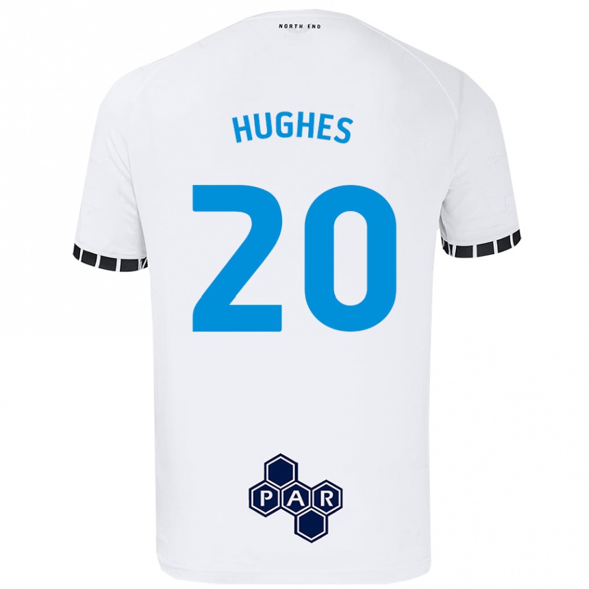 Niño Fútbol Camiseta Amy Hughes #20 Blanco 1ª Equipación 2024/25 México