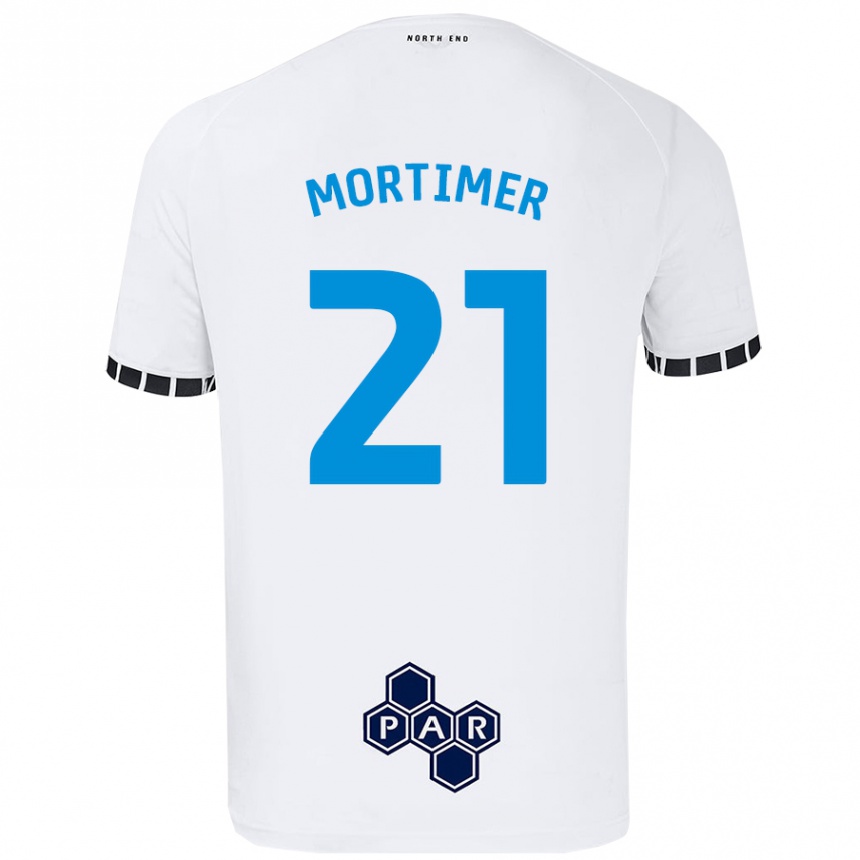 Niño Fútbol Camiseta Jodie Mortimer #21 Blanco 1ª Equipación 2024/25 México