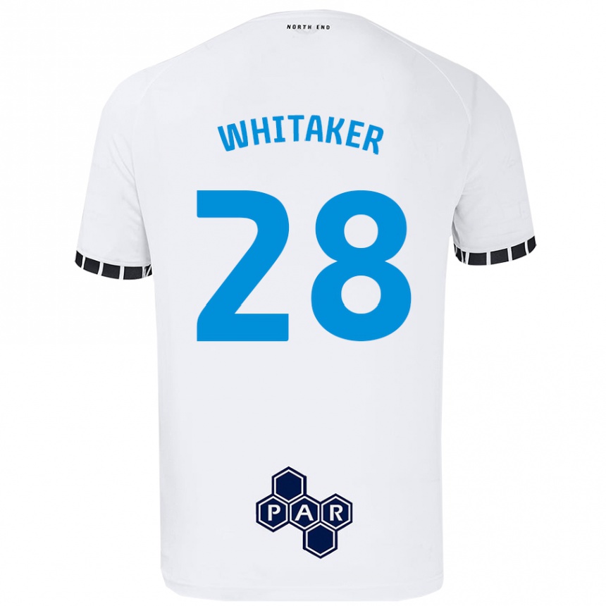 Niño Fútbol Camiseta Eve Whitaker #28 Blanco 1ª Equipación 2024/25 México