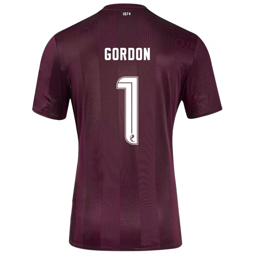 Niño Fútbol Camiseta Craig Gordon #1 Borgoña 1ª Equipación 2024/25 México