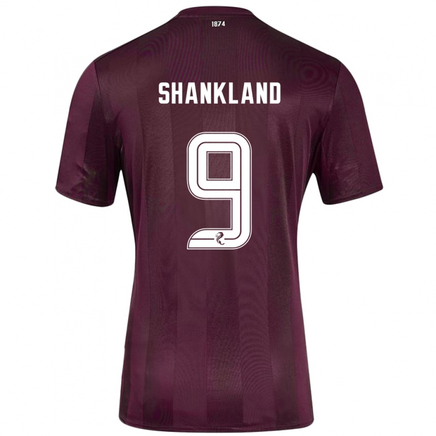 Niño Fútbol Camiseta Lawrence Shankland #9 Borgoña 1ª Equipación 2024/25 México