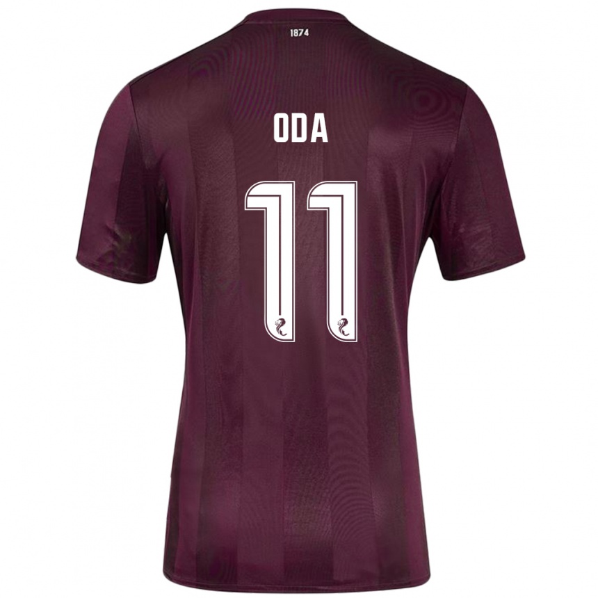 Niño Fútbol Camiseta Yutaro Oda #11 Borgoña 1ª Equipación 2024/25 México