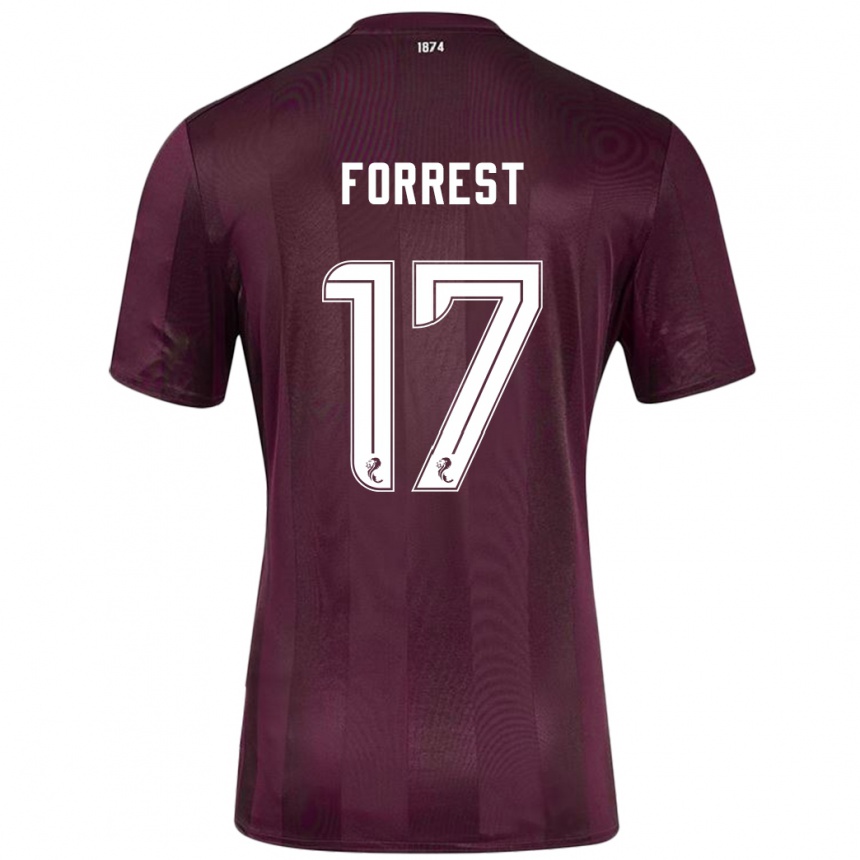 Niño Fútbol Camiseta Alan Forrest #17 Borgoña 1ª Equipación 2024/25 México