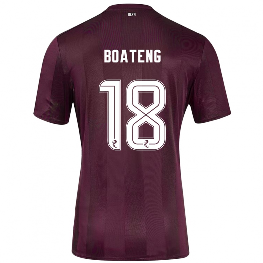 Niño Fútbol Camiseta Malachi Boateng #18 Borgoña 1ª Equipación 2024/25 México