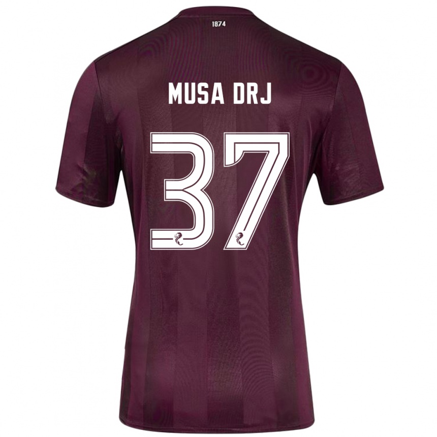 Niño Fútbol Camiseta Musa Drammeh #37 Borgoña 1ª Equipación 2024/25 México