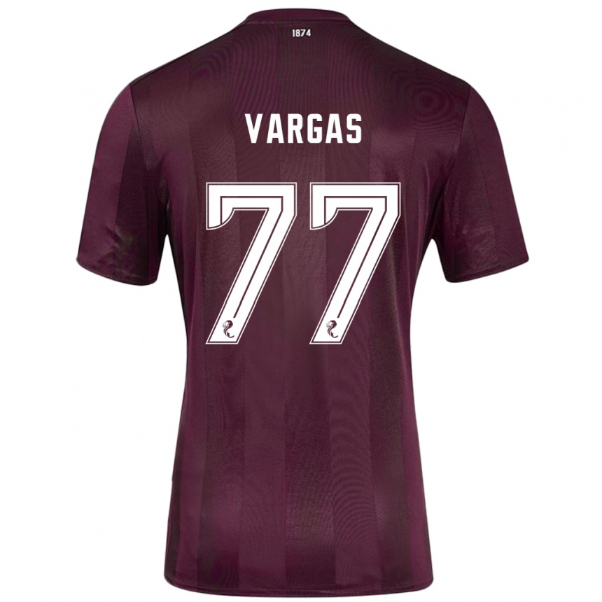 Niño Fútbol Camiseta Kenneth Vargas #77 Borgoña 1ª Equipación 2024/25 México