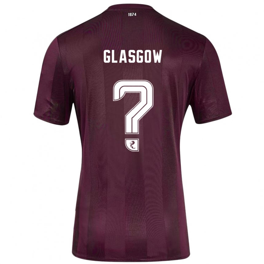 Niño Fútbol Camiseta Euan Glasgow #0 Borgoña 1ª Equipación 2024/25 México