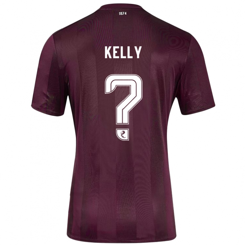 Niño Fútbol Camiseta Ryan Kelly #0 Borgoña 1ª Equipación 2024/25 México