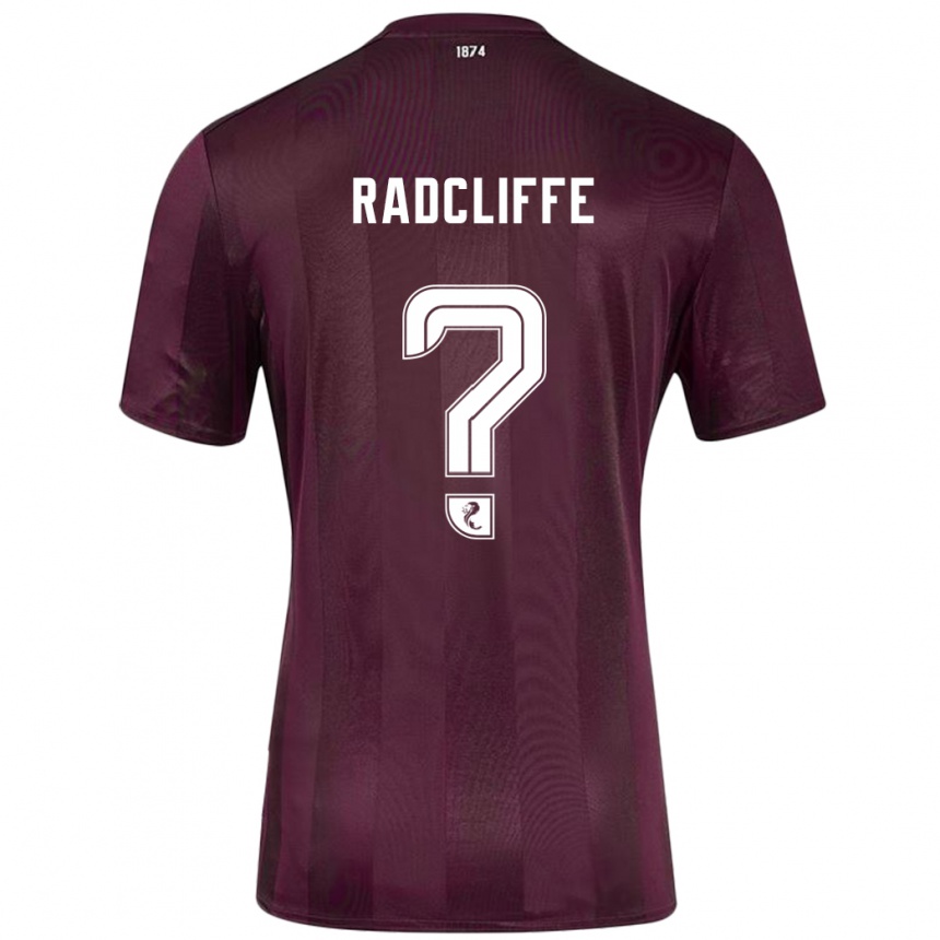 Niño Fútbol Camiseta Josh Radcliffe #0 Borgoña 1ª Equipación 2024/25 México