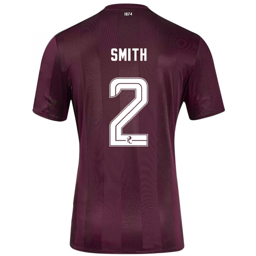 Niño Fútbol Camiseta Lucas Smith #2 Borgoña 1ª Equipación 2024/25 México