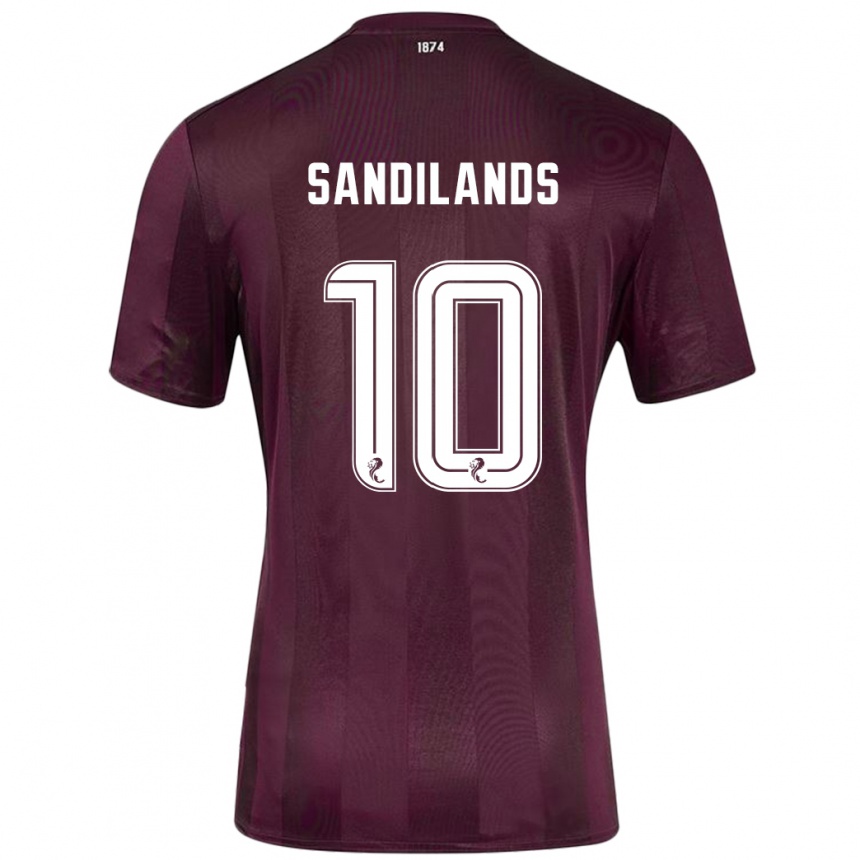 Niño Fútbol Camiseta Callum Sandilands #10 Borgoña 1ª Equipación 2024/25 México