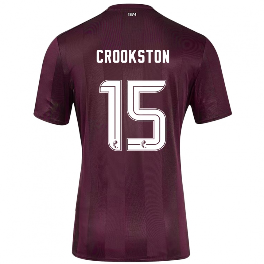 Niño Fútbol Camiseta Gregor Crookston #15 Borgoña 1ª Equipación 2024/25 México