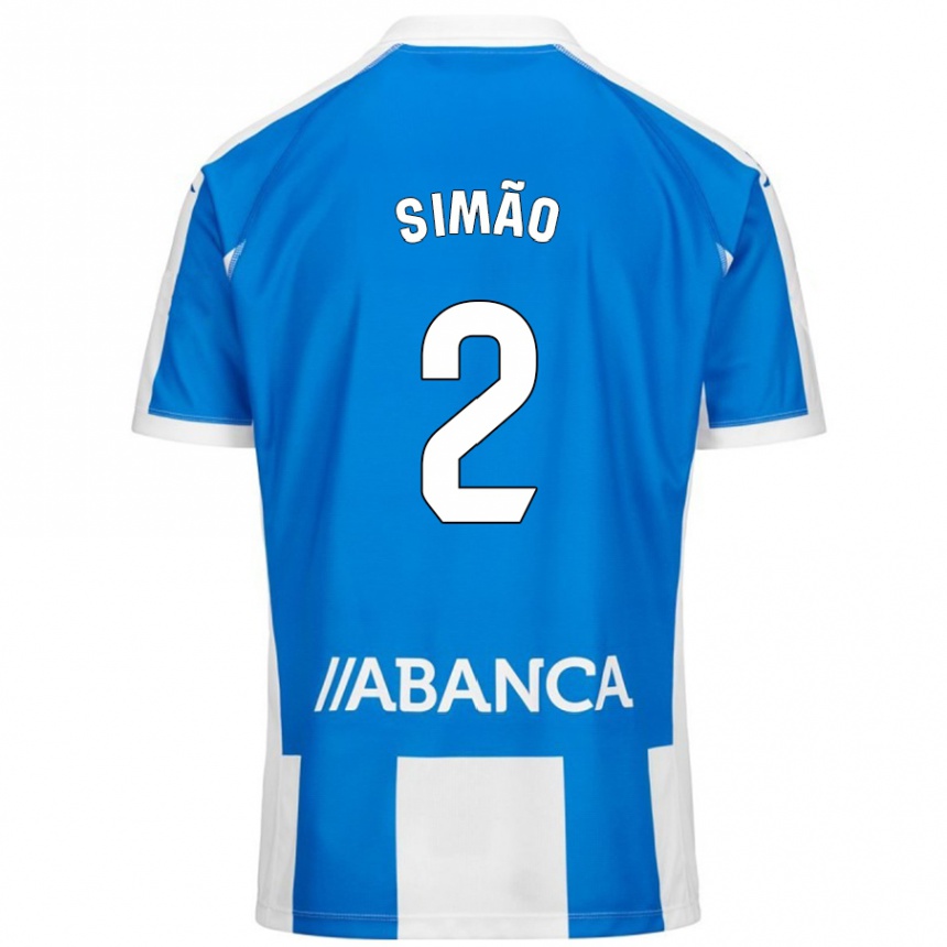 Niño Fútbol Camiseta Iano Simão #2 Azul Blanco 1ª Equipación 2024/25 México