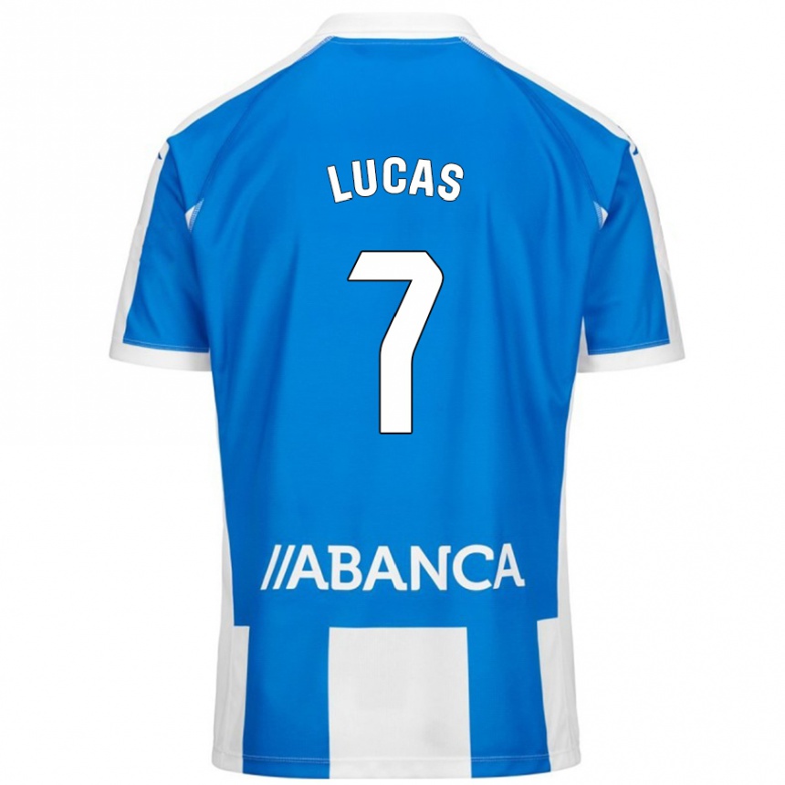 Niño Fútbol Camiseta Lucas Pérez #7 Azul Blanco 1ª Equipación 2024/25 México