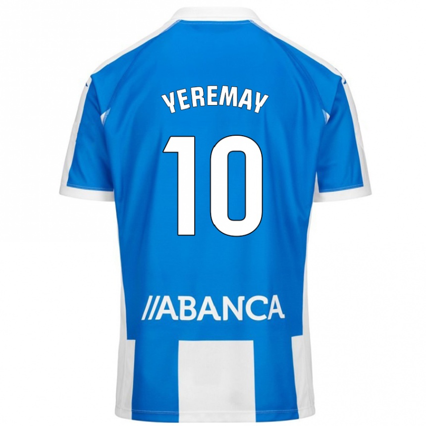 Niño Fútbol Camiseta Yeremay Hernández #10 Azul Blanco 1ª Equipación 2024/25 México