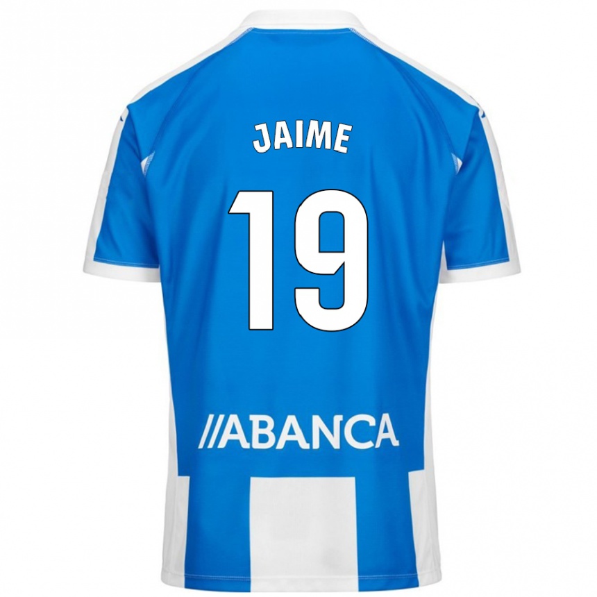 Niño Fútbol Camiseta Jaime Sánchez #19 Azul Blanco 1ª Equipación 2024/25 México