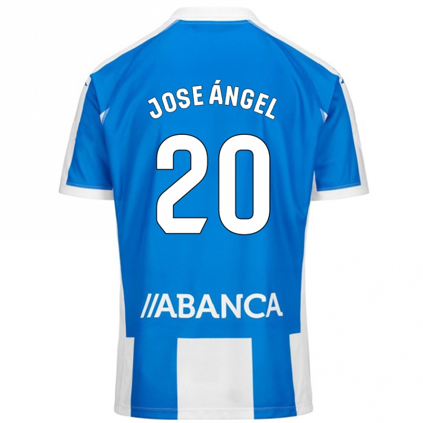 Niño Fútbol Camiseta José Ángel Jurado #20 Azul Blanco 1ª Equipación 2024/25 México