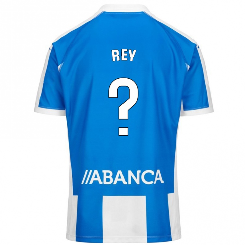 Niño Fútbol Camiseta José Rey #0 Azul Blanco 1ª Equipación 2024/25 México