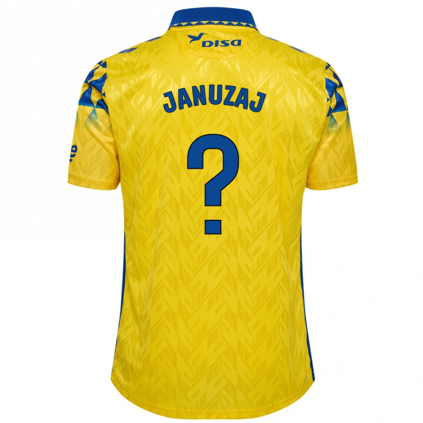 Niño Fútbol Camiseta Adnan Januzaj #0 Amarillo Azul 1ª Equipación 2024/25 México