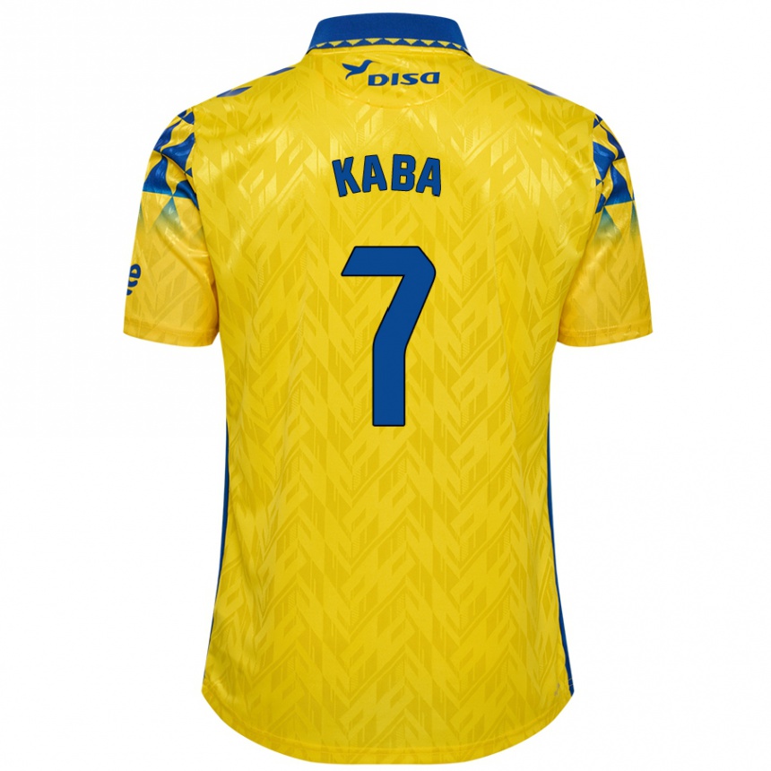 Niño Fútbol Camiseta Sory Kaba #7 Amarillo Azul 1ª Equipación 2024/25 México