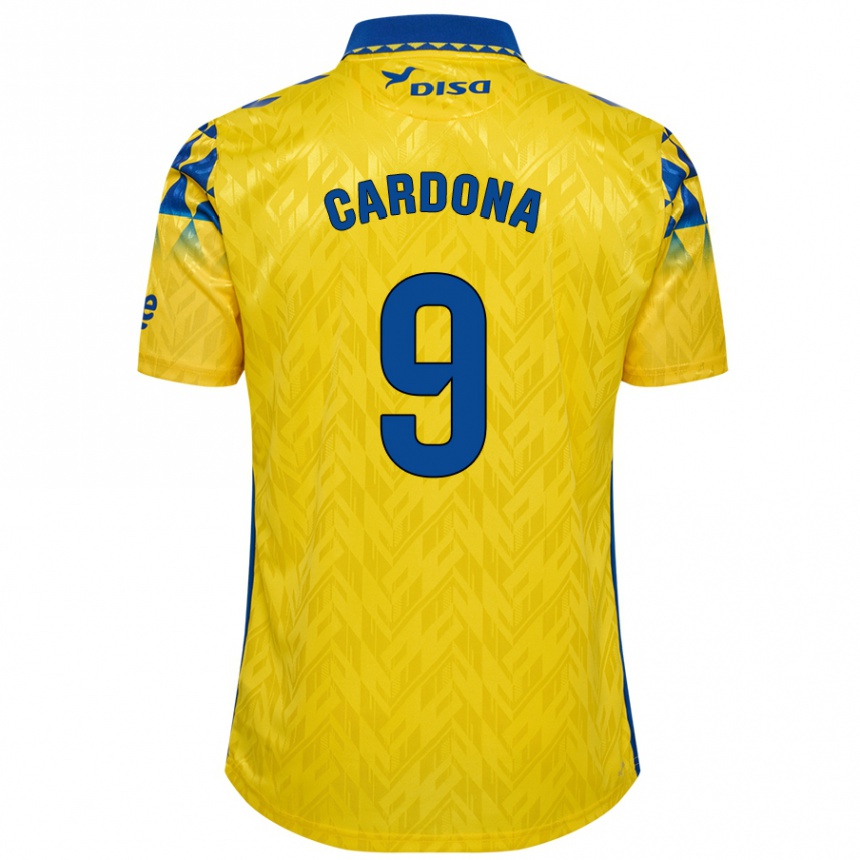 Niño Fútbol Camiseta Marc Cardona #9 Amarillo Azul 1ª Equipación 2024/25 México