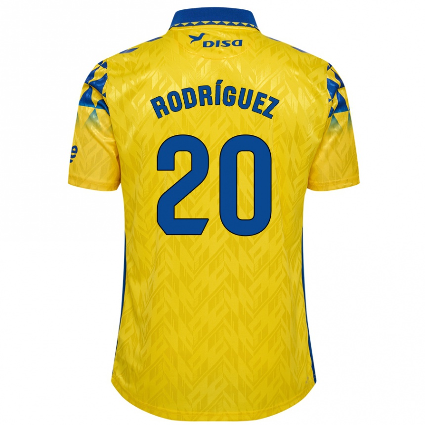 Niño Fútbol Camiseta Kirian Rodríguez #20 Amarillo Azul 1ª Equipación 2024/25 México