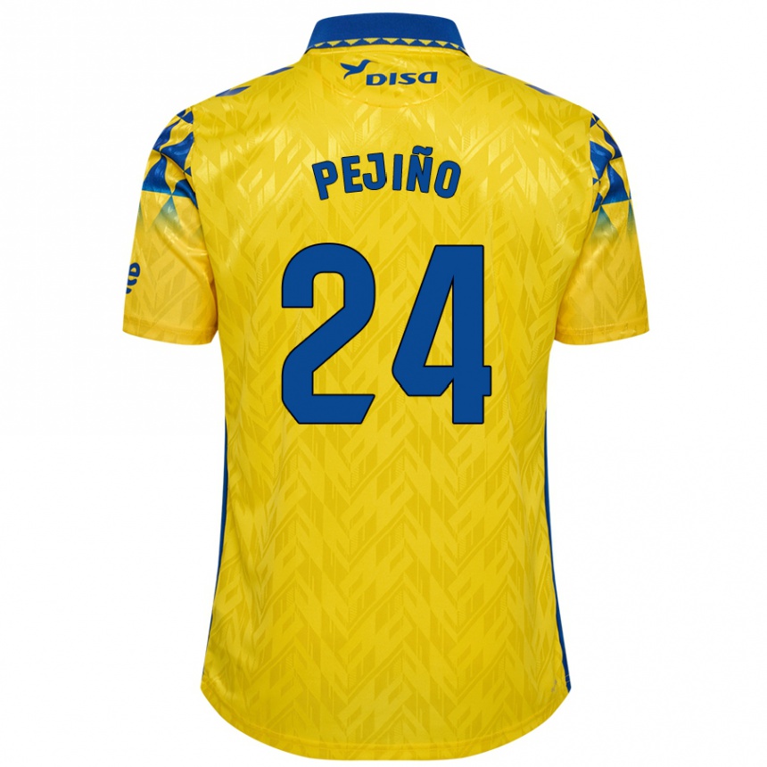 Niño Fútbol Camiseta Pejiño #24 Amarillo Azul 1ª Equipación 2024/25 México