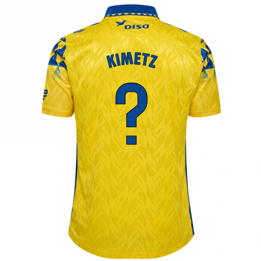 Niño Fútbol Camiseta Kimetz García #0 Amarillo Azul 1ª Equipación 2024/25 México