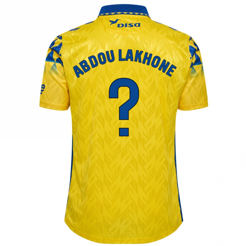 Niño Fútbol Camiseta Pape Abdou Lakhone #0 Amarillo Azul 1ª Equipación 2024/25 México