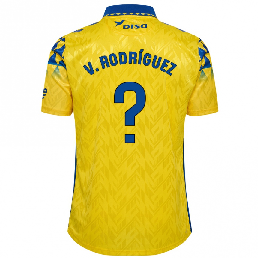 Niño Fútbol Camiseta Carlos Vicente Rodríguez #0 Amarillo Azul 1ª Equipación 2024/25 México