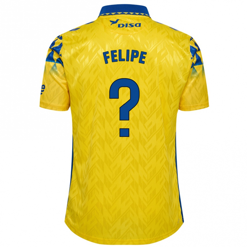 Niño Fútbol Camiseta Amai Felipe #0 Amarillo Azul 1ª Equipación 2024/25 México