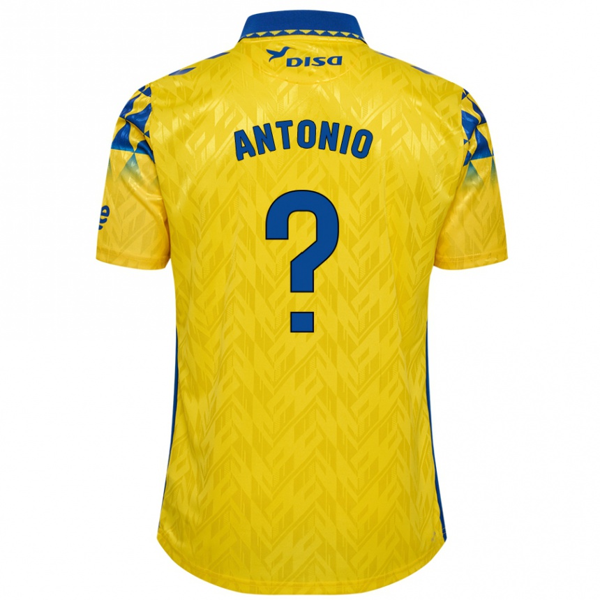 Niño Fútbol Camiseta Antonio Hernández #0 Amarillo Azul 1ª Equipación 2024/25 México