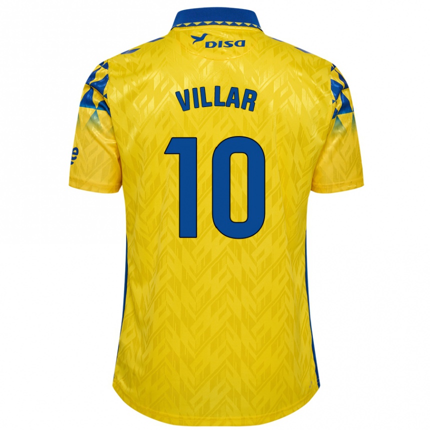 Niño Fútbol Camiseta Andy Villar #10 Amarillo Azul 1ª Equipación 2024/25 México