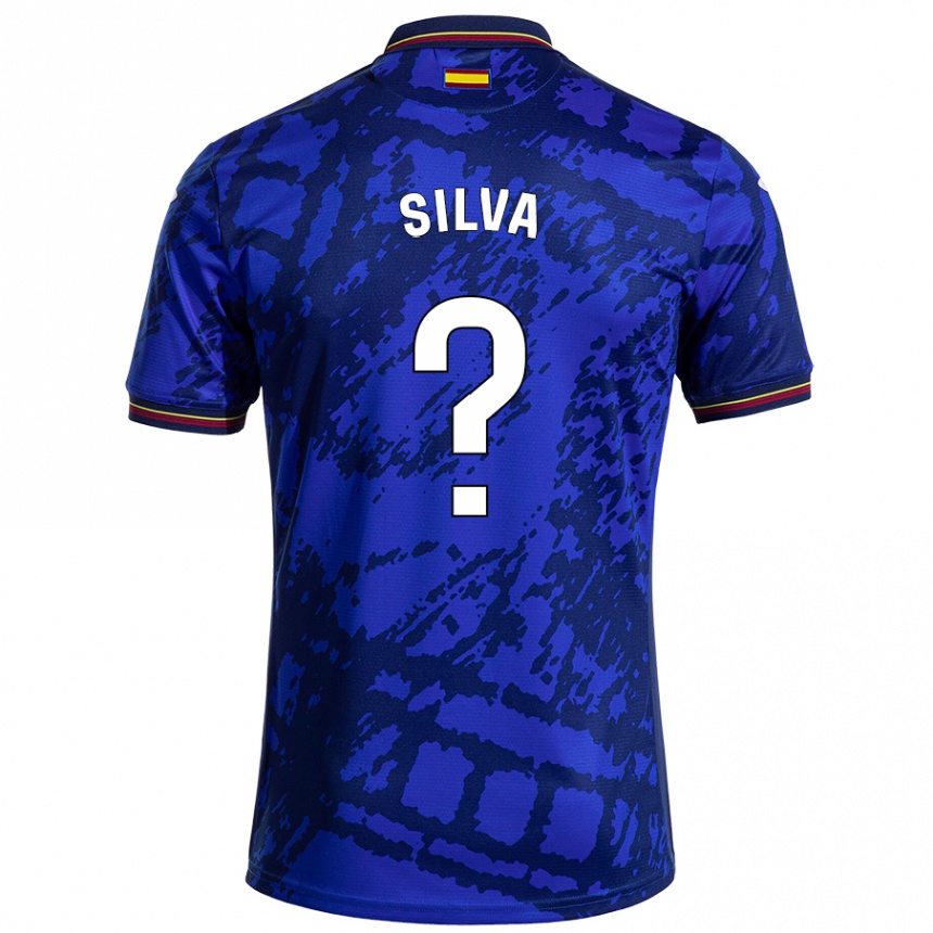 Niño Fútbol Camiseta Jonathan Silva #0 Azul Más Oscuro 1ª Equipación 2024/25 México