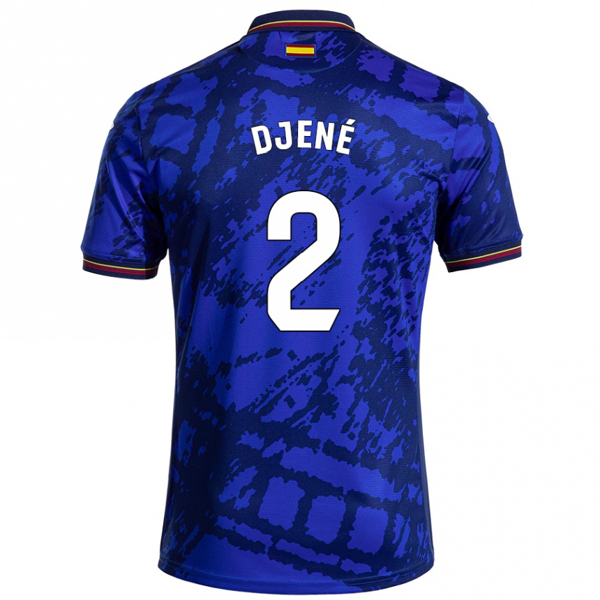 Niño Fútbol Camiseta Djené #2 Azul Más Oscuro 1ª Equipación 2024/25 México