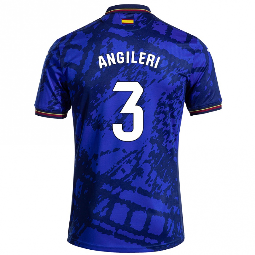 Niño Fútbol Camiseta Fabrizio Angileri #3 Azul Más Oscuro 1ª Equipación 2024/25 México