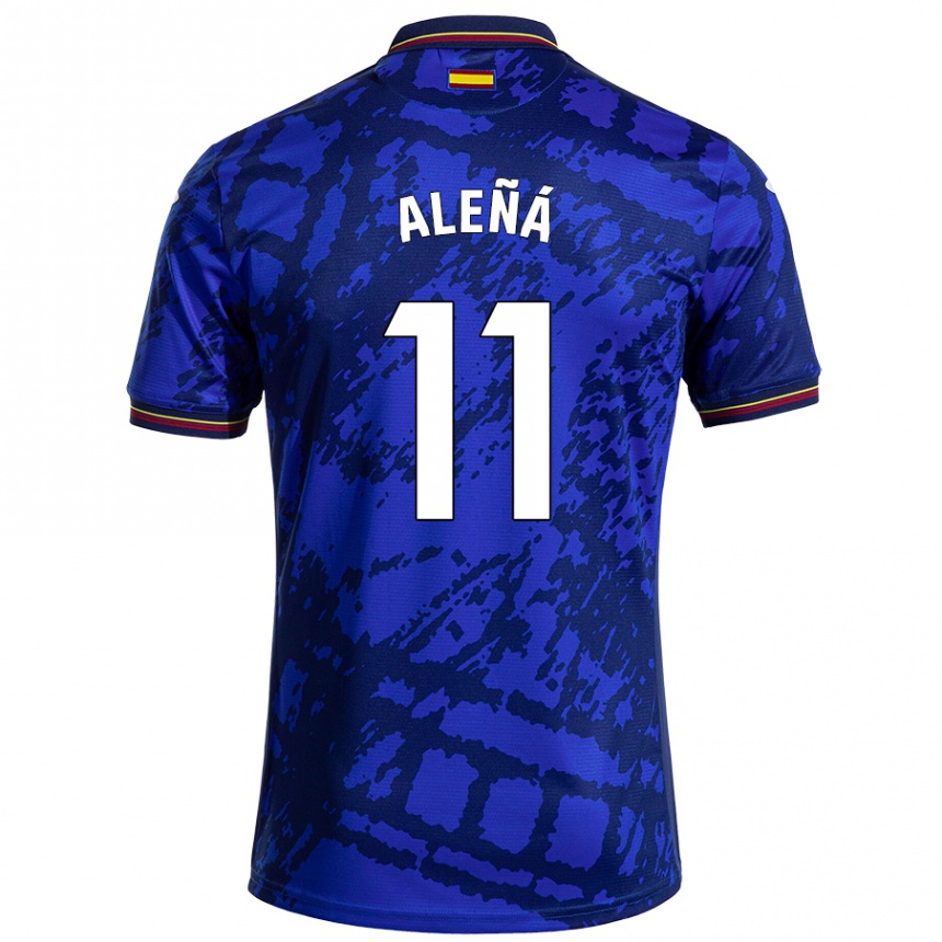 Niño Fútbol Camiseta Carles Aleñá #11 Azul Más Oscuro 1ª Equipación 2024/25 México