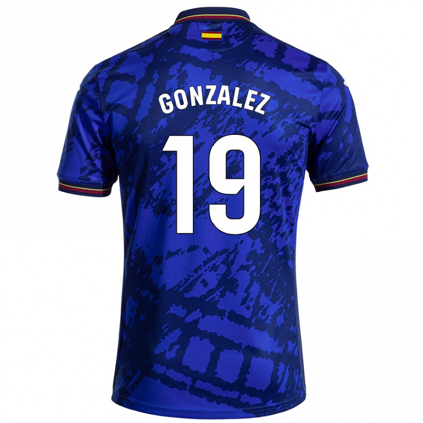 Niño Fútbol Camiseta Peter González #19 Azul Más Oscuro 1ª Equipación 2024/25 México