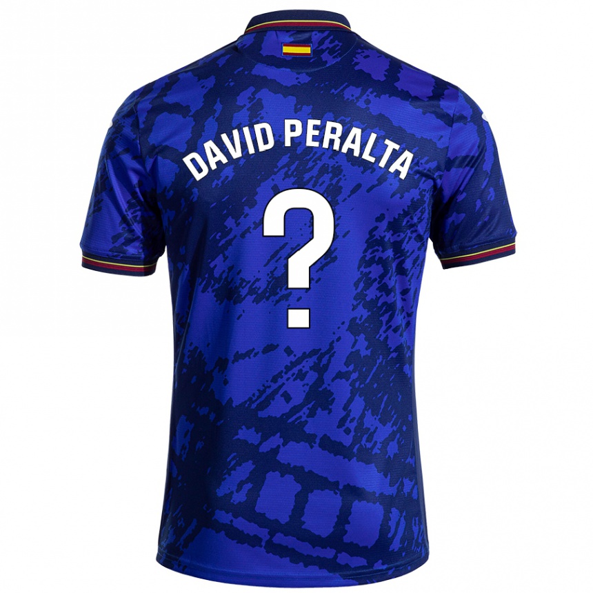 Niño Fútbol Camiseta Juan David Peralta #0 Azul Más Oscuro 1ª Equipación 2024/25 México