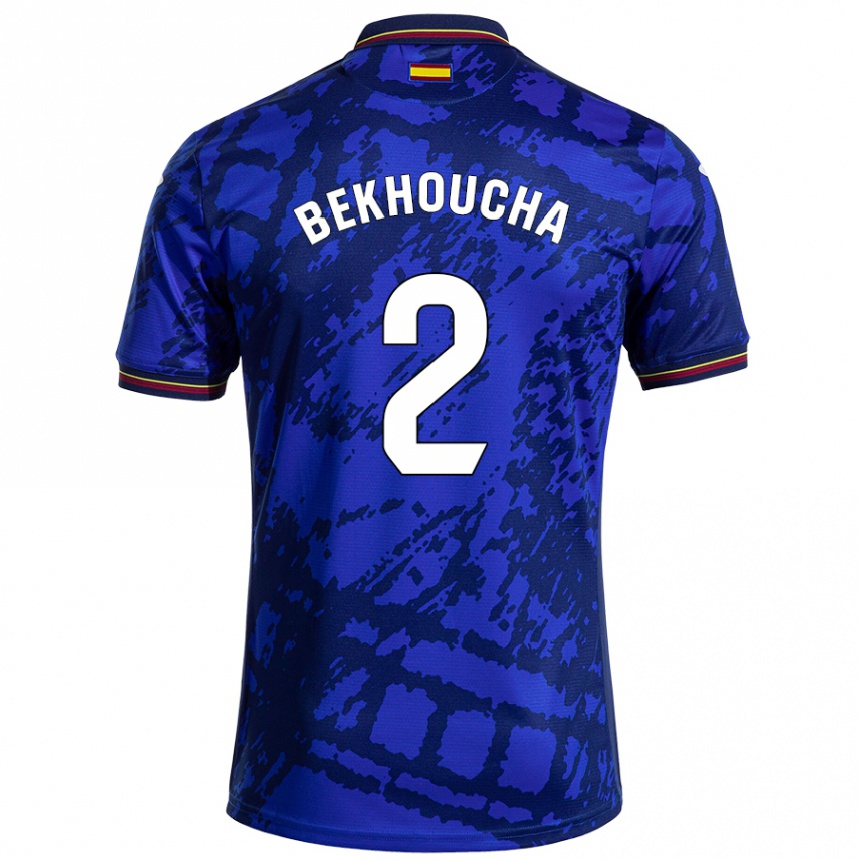 Niño Fútbol Camiseta Ismael Bekhoucha #2 Azul Más Oscuro 1ª Equipación 2024/25 México