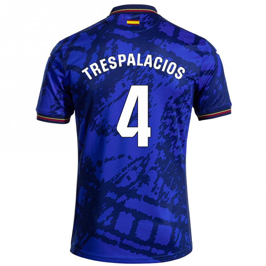 Niño Fútbol Camiseta Adrián Trespalacios #4 Azul Más Oscuro 1ª Equipación 2024/25 México