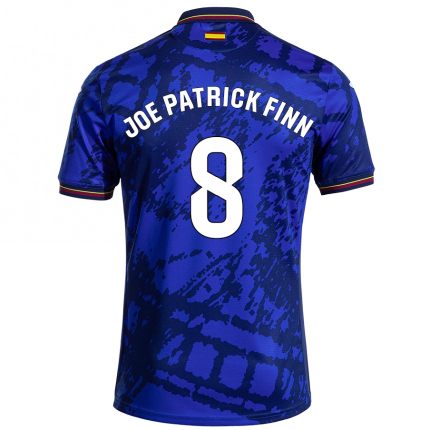 Niño Fútbol Camiseta John Joe Patrick Finn #8 Azul Más Oscuro 1ª Equipación 2024/25 México