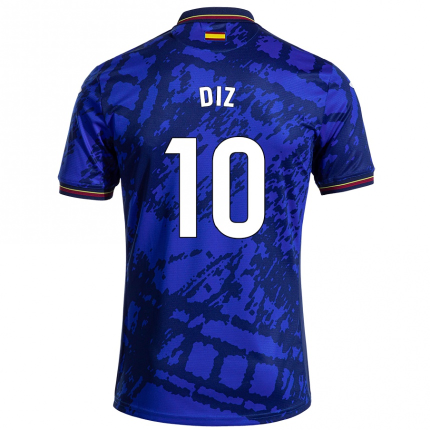 Niño Fútbol Camiseta Rafa Diz #10 Azul Más Oscuro 1ª Equipación 2024/25 México